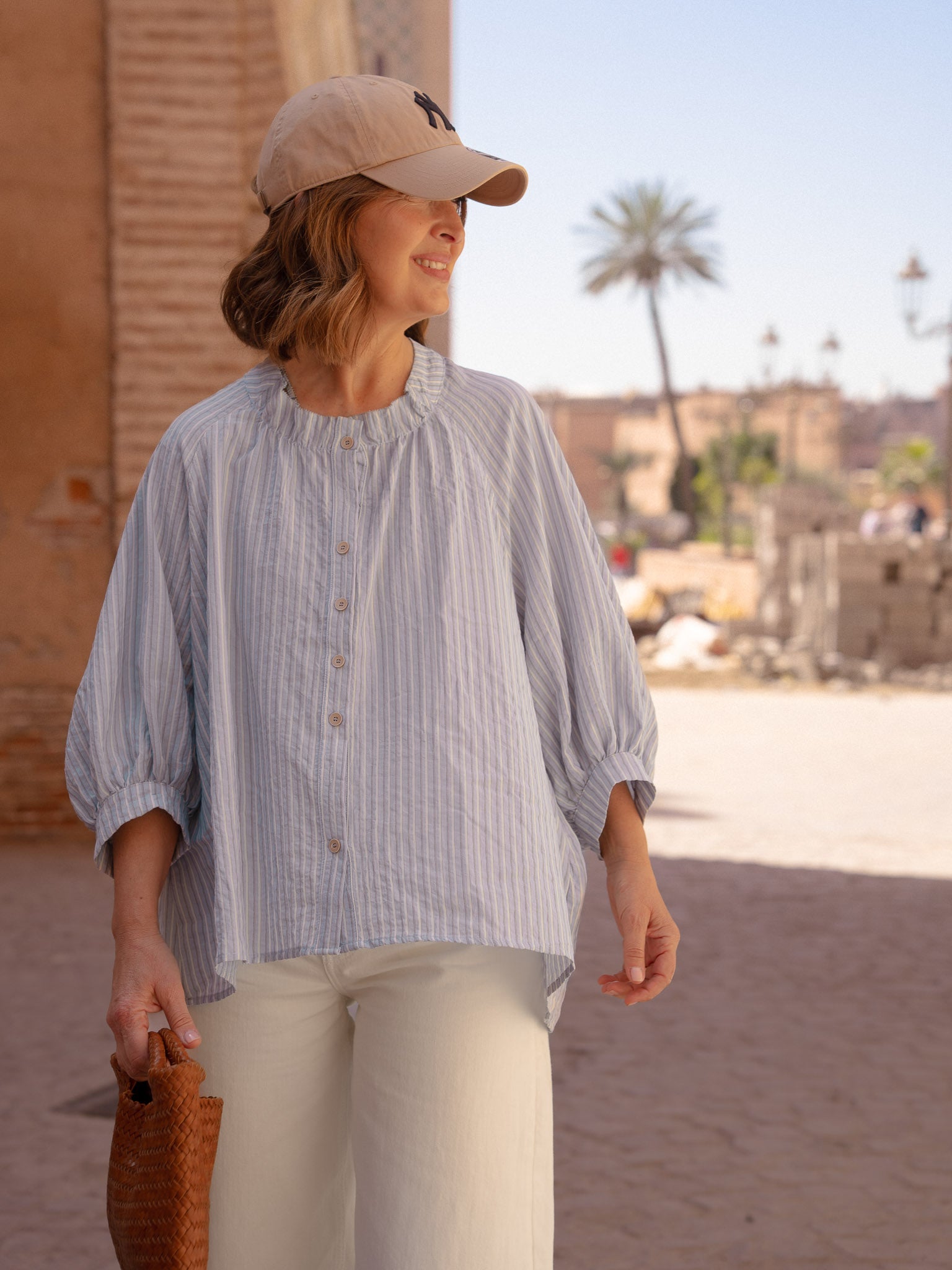 Camisa EMMA rayas azul – sabaar-store
