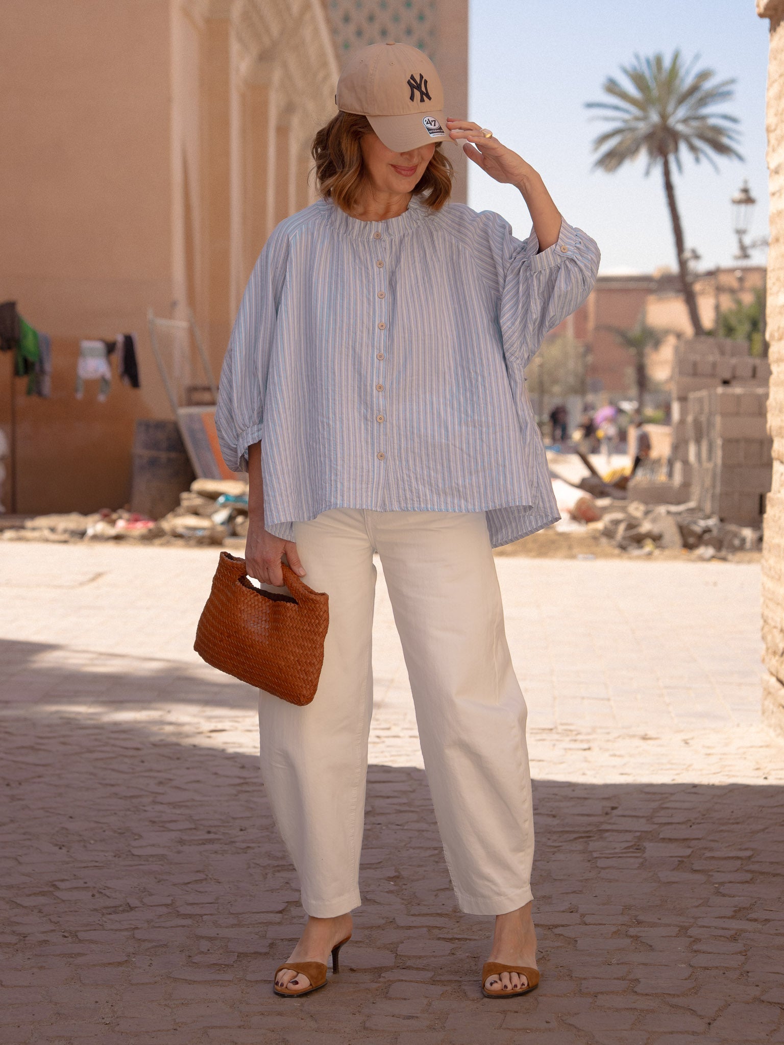 Camisa EMMA rayas azul – sabaar-store