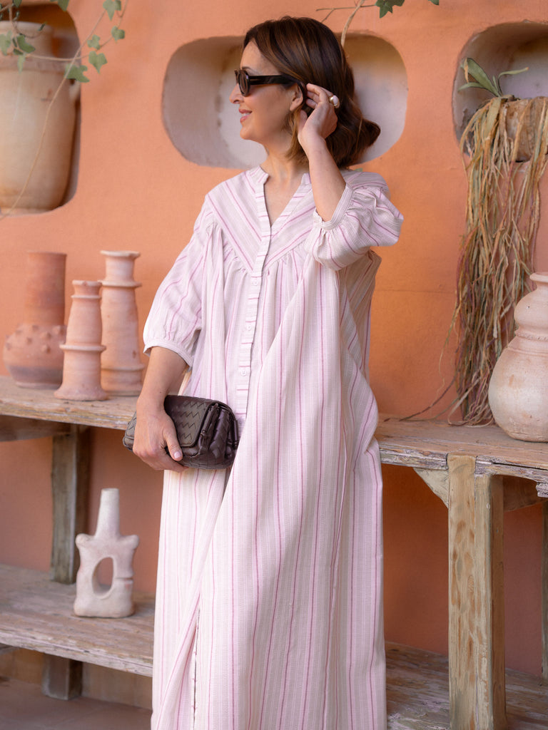 Vestido CORA rosa – sabaar-store