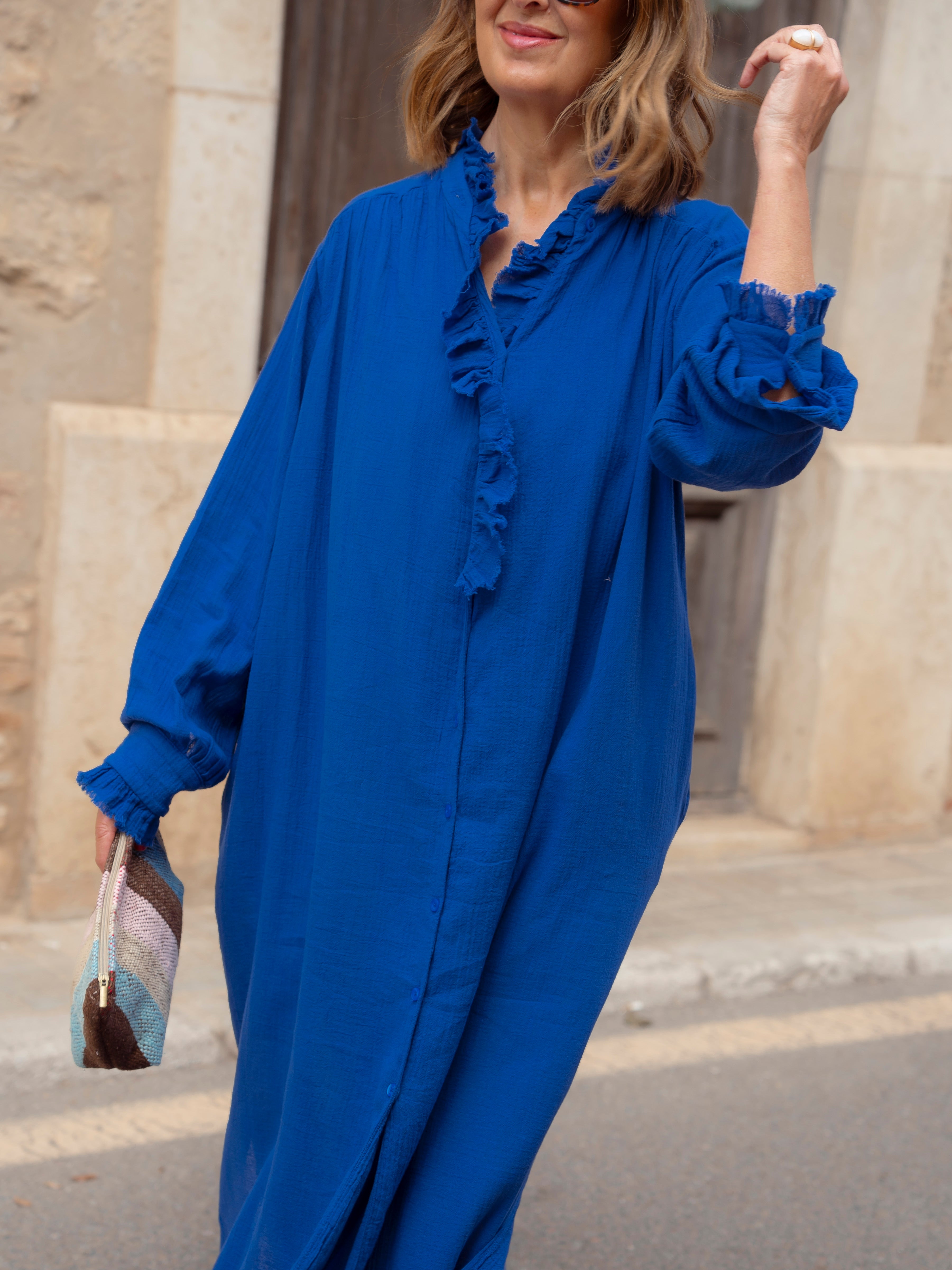 Vestido ROMY azul – sabaar-store